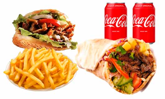 Menú Doble Khan Doner Kebab en Almendralejo