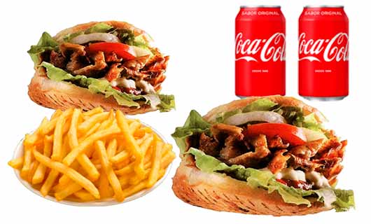 Menú Dúo Kebab Khan Doner Kebab en Almendralejo